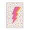 Stupell Industries Pink Dotted Lightning Bolt Framed Giclee Wall Art Design by Nataly White